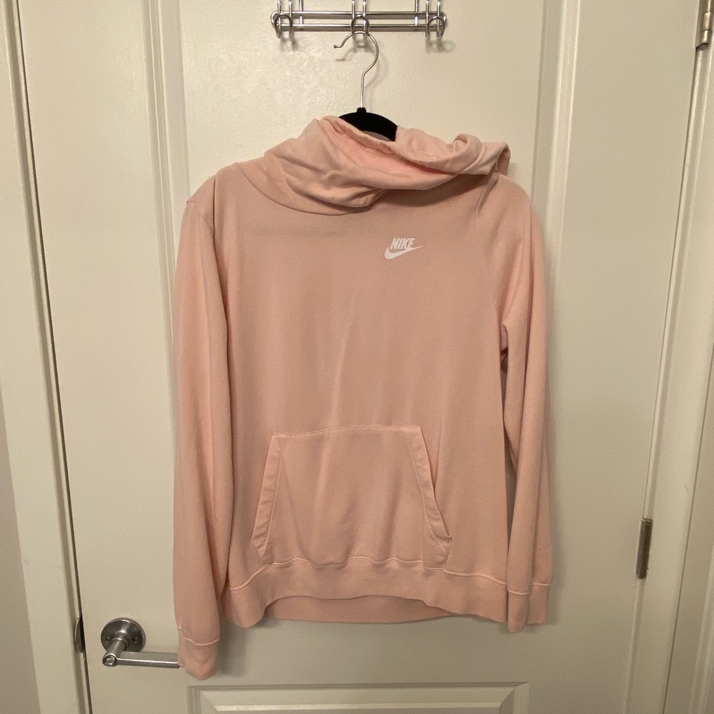 Pastel pink Nike hoodie in Large